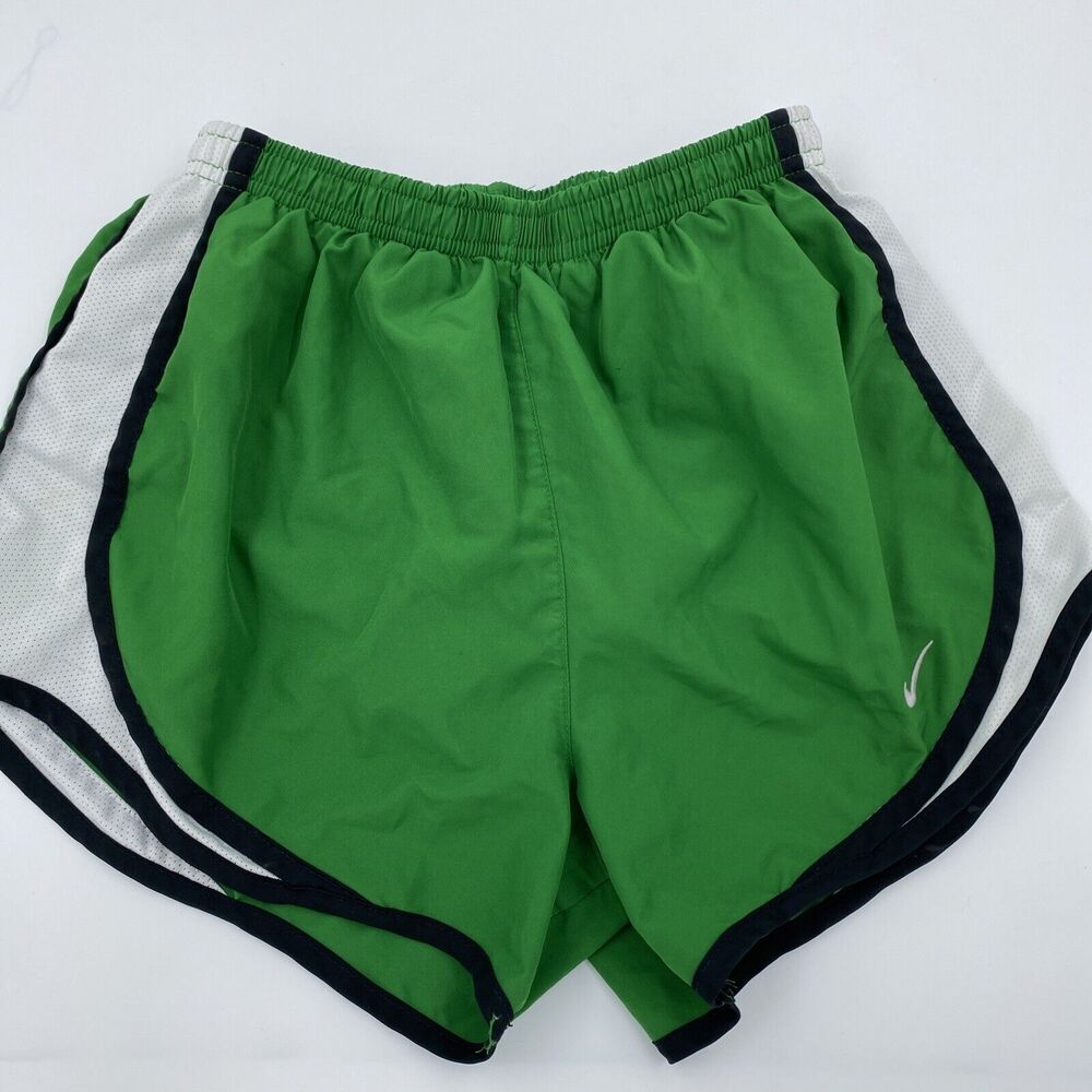 Nike Womens Elastic Waist Dri-FIT Track Shorts Sz XS 2 Pairs Blue/Black & Green - Picture 5 of 7